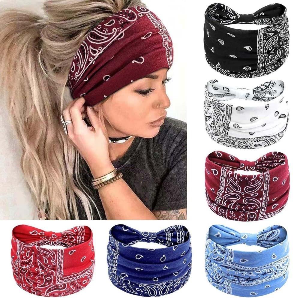 

6 PCS Hip-hop Yoga Hairband Euro-American Style Versatile Tapered Headband Daily Set 1