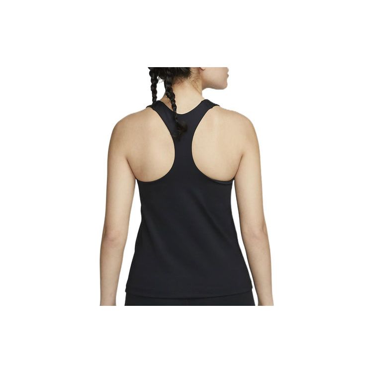 Nike Solid Color Padded Sports Tank Top Women Tops Black DV9898-010