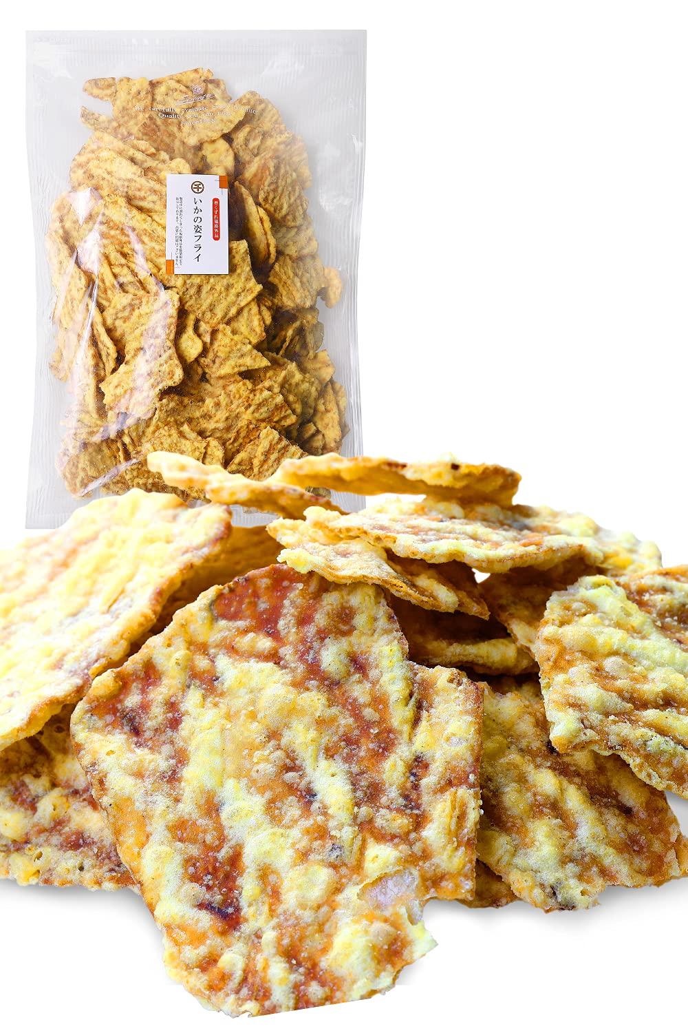 Kura Squid Fried Assorted Snacks Super Imperfect Quantity of Imperfect Snack Imperfect Large Sennari Shokai Whole Fried Squid 1000g [Tsumami Official]