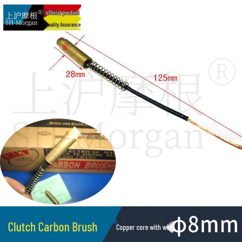 Cylindrical Clutch Carbon Brush Copper Round Screw Rod 6x38 8x30/40