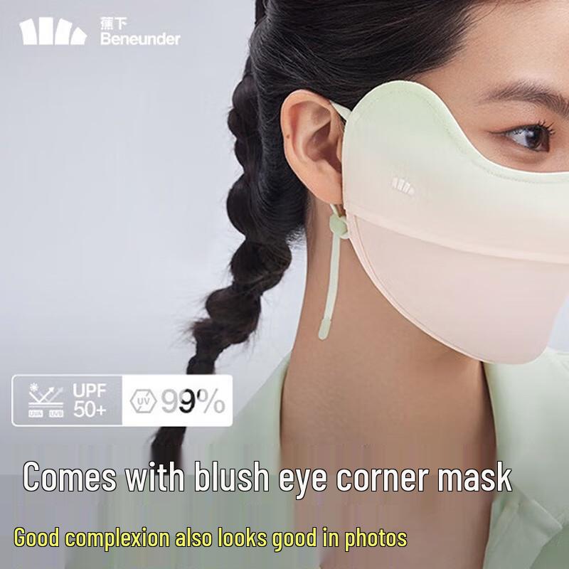 Beneath the Banana Sun Protection Mask with Blush Effect and Eye Corner Protection