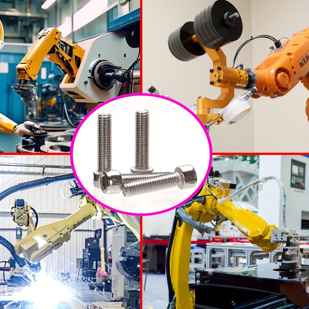 240 Pcs Stainless Steel Hex Nut and Bolt Assortment Kit - M4, M5 Hex Head - Includes Flat Washers