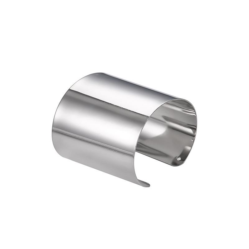 Prehnané Zlaté Lesklé Kovové Módne Náramky - Európsky a Americký Štýl, Všestranný Široký Šperkový Doplnok