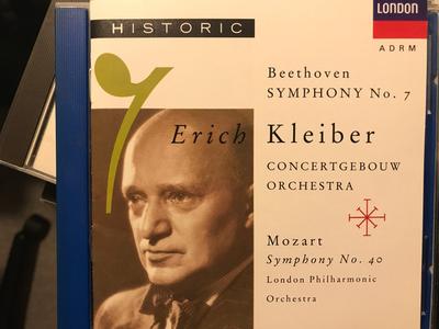 CD BEETHOVEN, MOZART, KLEIBER; VPO - Symphonie 7 / Symphonie 40  4259872 London Records 1991 Deutschland Klassik Gebraucht