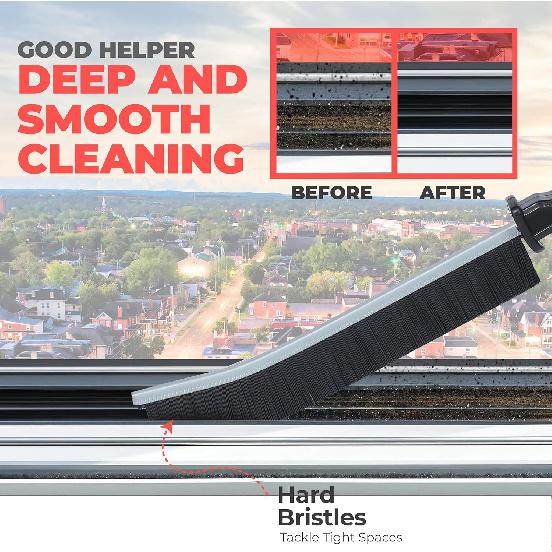 Scurvy Crevice Cleaning Brush, Multi-Purpse Hard Bristle Grout Brush for Cleaning Bathroom, Kitchen, Tiles, Corners, Teapot, Bottle, Tight Spaces &