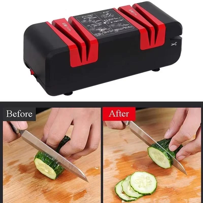 Elektrischer Messerschärfer, multifunktionaler automatischer Schneidmesserschärfer, Schlitzschraubendreher, Scherenschärfer, Obstmesserschärfer