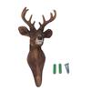 Sika Deer Head Single Wall Hook Retro Style Lifelike Details Animal Shaped Coat Hat Hook for