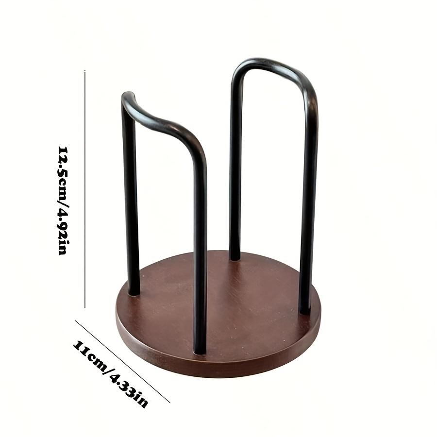 Wooden Cup Holder Organizer Portable Desktop Paper Cup Stand for Office Home, Dustproof No Installation Needed