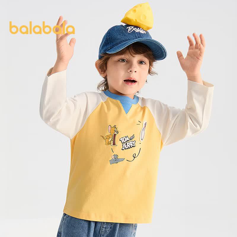 Balabala Boys' Tom and Jerry Long Sleeve T-Shirt