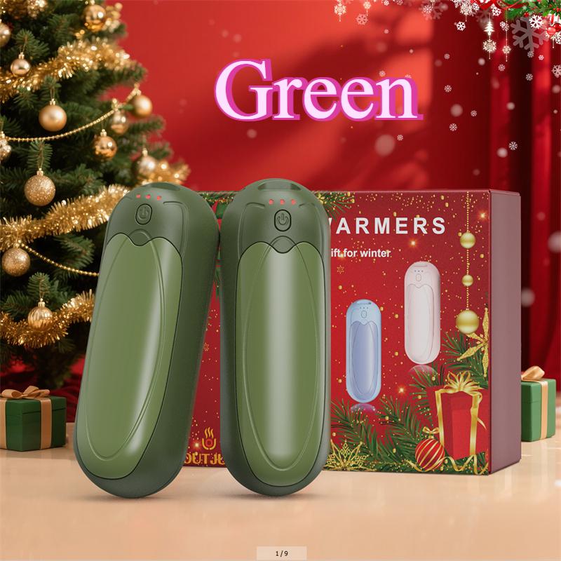 2 Pack Portable Hand Warmers, 7000mAh Rechargeable with Double Side Heating 3 Levels Heat, for Outdoor,Hunting,Christmas Gifts