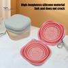 Collapsible Dog Bowl Dual Bowls 2-in-1 Silicone Travel Pet Food And Foldable Water with Carabiner Clip for Camping Hiking Pocket Size