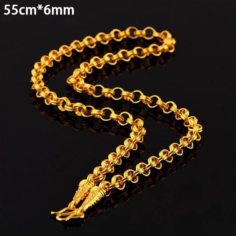 Alloy Gold Plated Snake Bone Necklace Imitation Gold Punk Style Chain for Women Club or Festival Wear