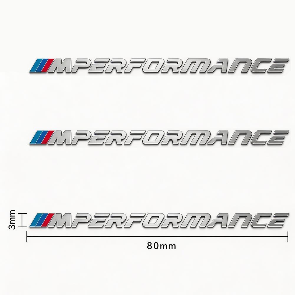 3 Adet M Performance Araba 3D Metal Sticker İç Dekorasyon Aksesuarları BMW G80 G06 G07 G42 G14 G15 G16 F82 F20 F21 F83 M2 M3 M4 pd2 İçin
