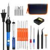 60W Adjustable Electric Soldering Iron Kit, 16-Piece, for Home Welding and Repair