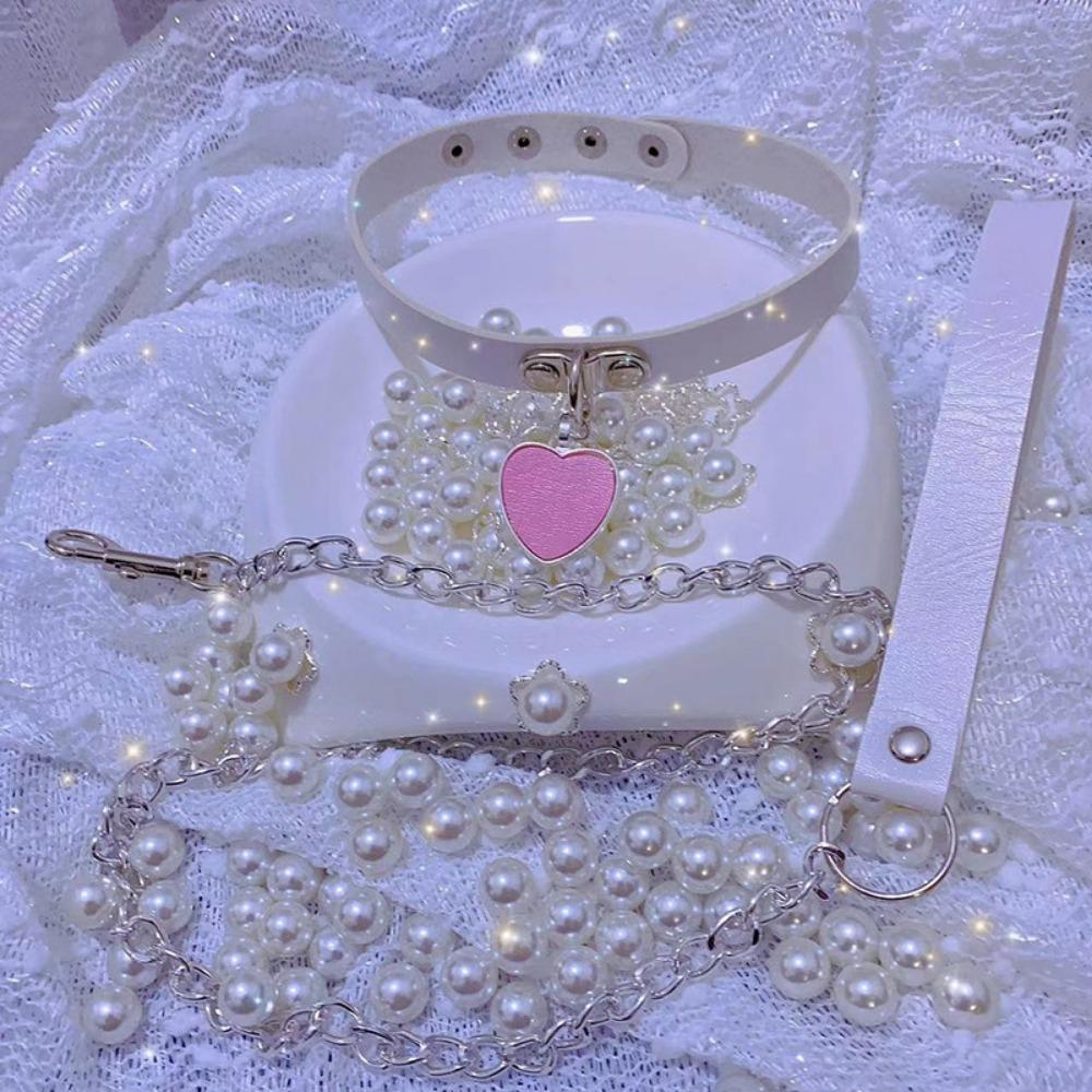 Love Neck Strap Sex Underwear Accessories Collar Maid Traction Rope Chain Japanese Flirting Necklace Couple Adult Products