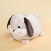 Cute Fat Rabbit Plush Pillow Toy Soft Stuffed Doll Pendant Lifelike Cartoon Bunny Plushie Keychain Gift For Kids