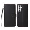 For Samsung Galaxy S24/Galaxy S25 Case RFID Blocking 3 Card Slots PU Leather Phone Cover with Wrist Strap