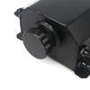 Universal 1L/2L Aluminum Oil Catch Can Reservoir Tank Engine Coolant Radiator Overflow Oil Fuel Tank With Drain Plug Breather