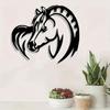 Vintage Horse Metal Wall Sculpture Heavy Duty Rustic Art