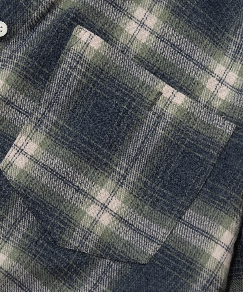 Wogseuaenko Outdoor Camp Check Shirt (Navy)