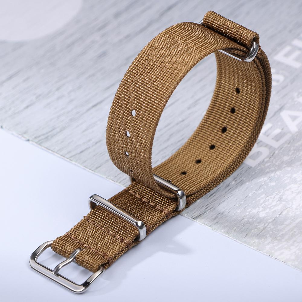 Premium Ribbed Nylon Watch Band 18mm 20mm 22mm for Omega Comfortable Watch Straps Loop Military Washable Blet for Men Watchbands