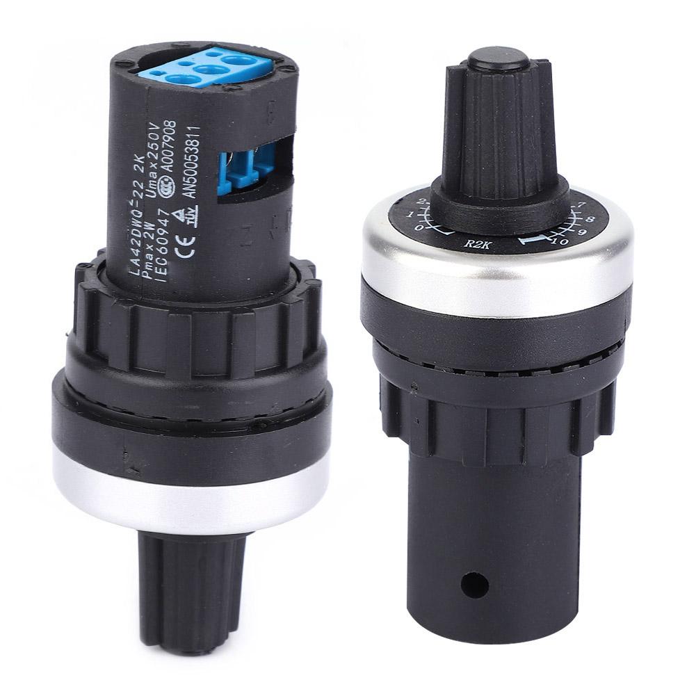 LA42DWQ High Accuracy Variable Speed Adjustable Single  Potentiometer 22mm 2K