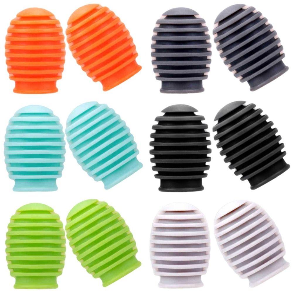 2Pcs Weakened Sound Drum Mute Silicone Drumstick Head Protective Cover Percussion Instrument
