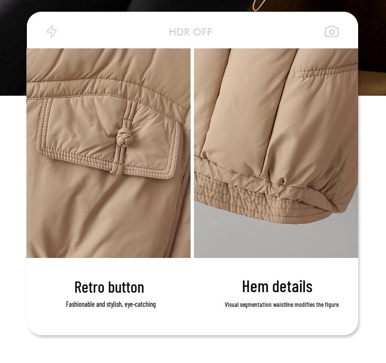 Autumn/Winter 2024 Stand-up Collar Thick Cotton Vest - Sleeveless, Loose Fit, Versatile Style Jacket