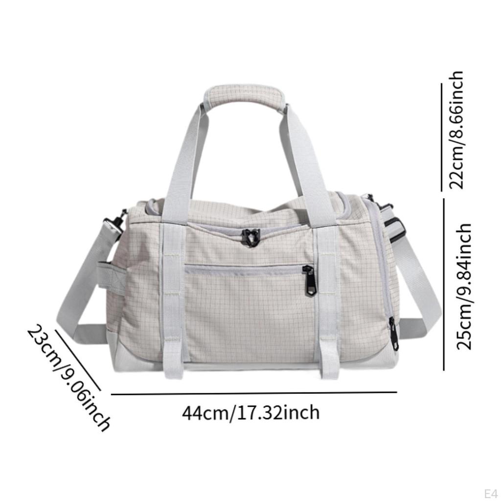 Gym Bag Dry and Wet Separation with Shoe Compartment Adjustable Strap Easy To Carry Luggage Sports