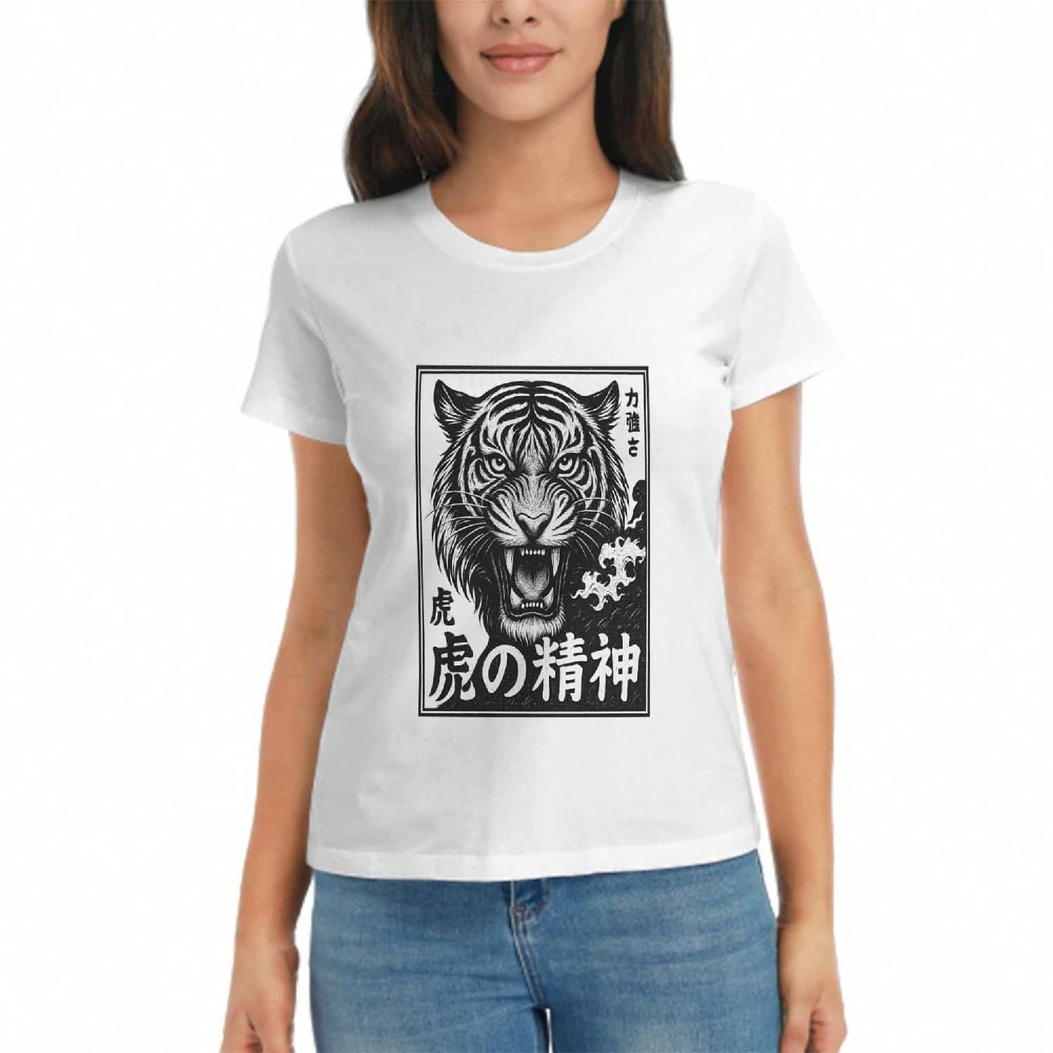 Japanese Dragon Wounisex s Cotton T Shirt, Pure Cotton Premium Print, Durable, Casual And Fashionable. Featuring A Mythical Japanese Dragon With Sunse S разноцветный