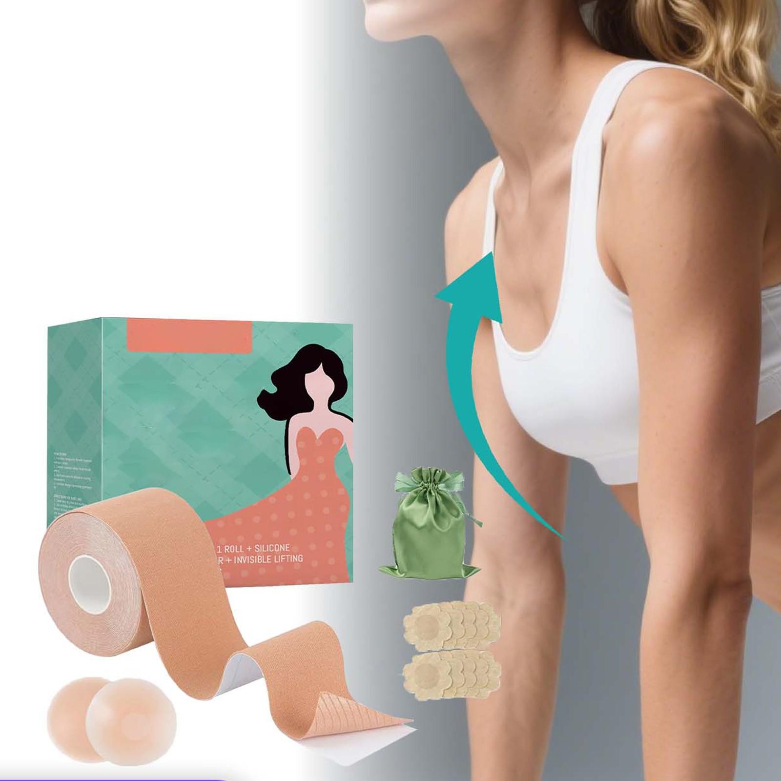 

Набор пластырей для подтяжки груди и похудения водонепроницаемый и устойчивый к поту, подходит для платьев с полной чашкой и занятий спортом. One Size белый