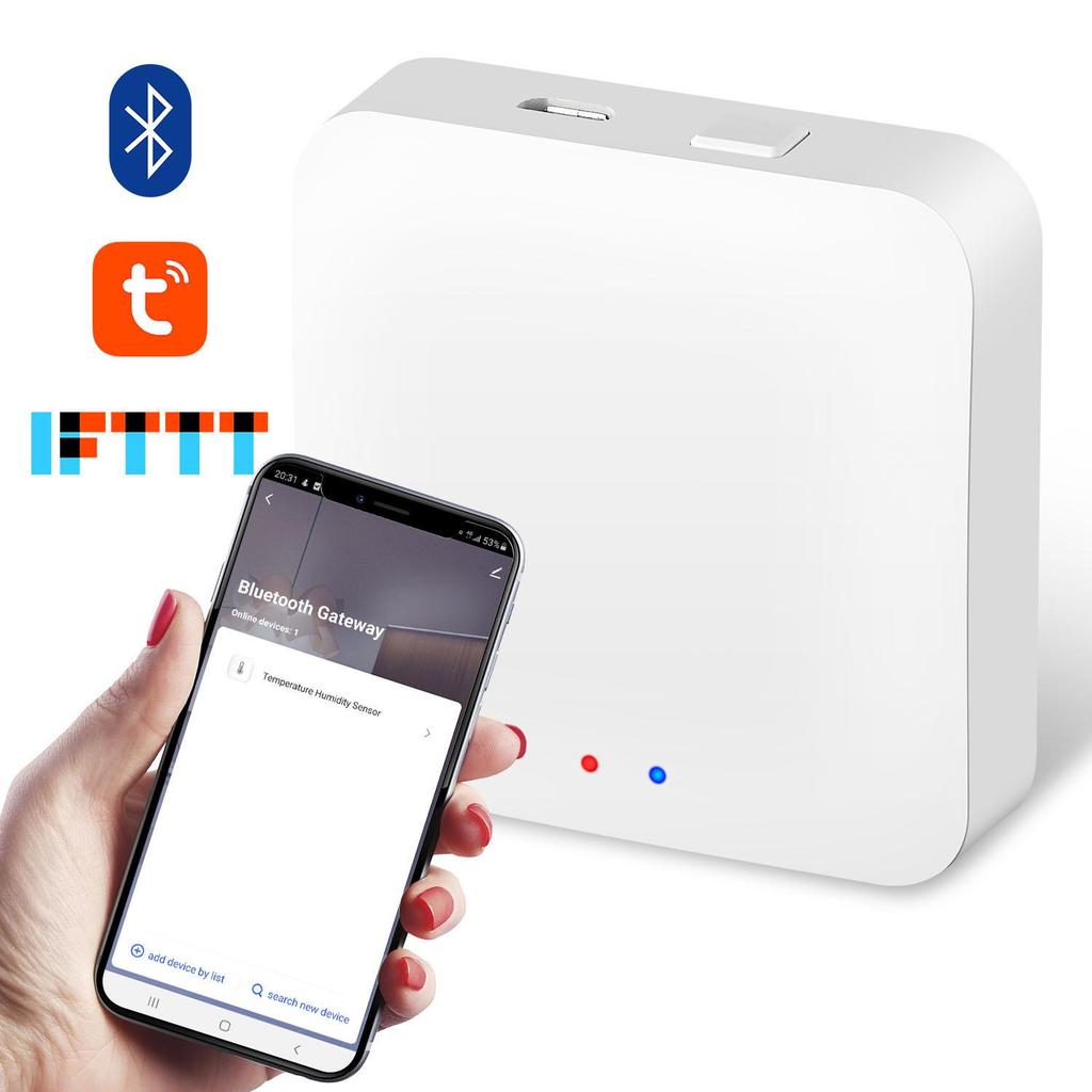 Tuya Smart Multi-Mode Bluetooth Zigbee Gateway with Remote App Control - Mini Wireless Hub for Centralized Management