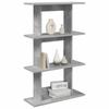 Wall Shelf Wall Mount Gray 56 x 20 x 90 cm Particleboard