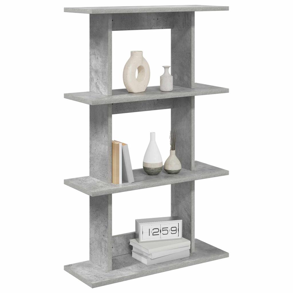 Wall Shelf Wall Mount Gray 56 x 20 x 90 cm Particleboard