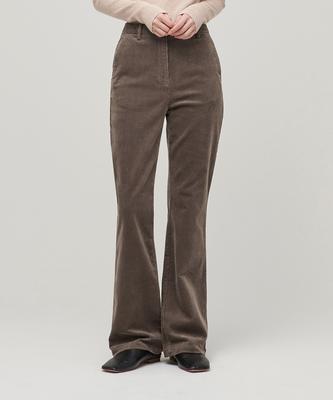MUSINSA STANDARD WOMAN Bootcut Corduroy Pants [Khaki Brown]