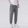 Summer New Cool Ice Silk Casual Trousers Boys Loose Men's Sports Tied Feet Youth Sweatpants Tide