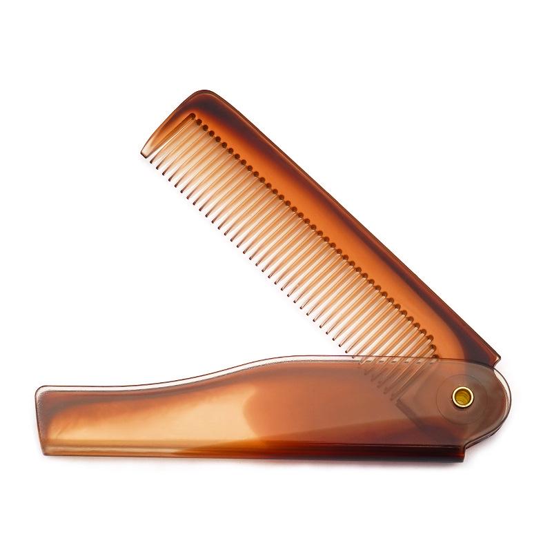 

Портативная складная расческа двойного назначения для прямых или вьющихся волос - Компактная дорожная массажная расческа для мужчин и женщин