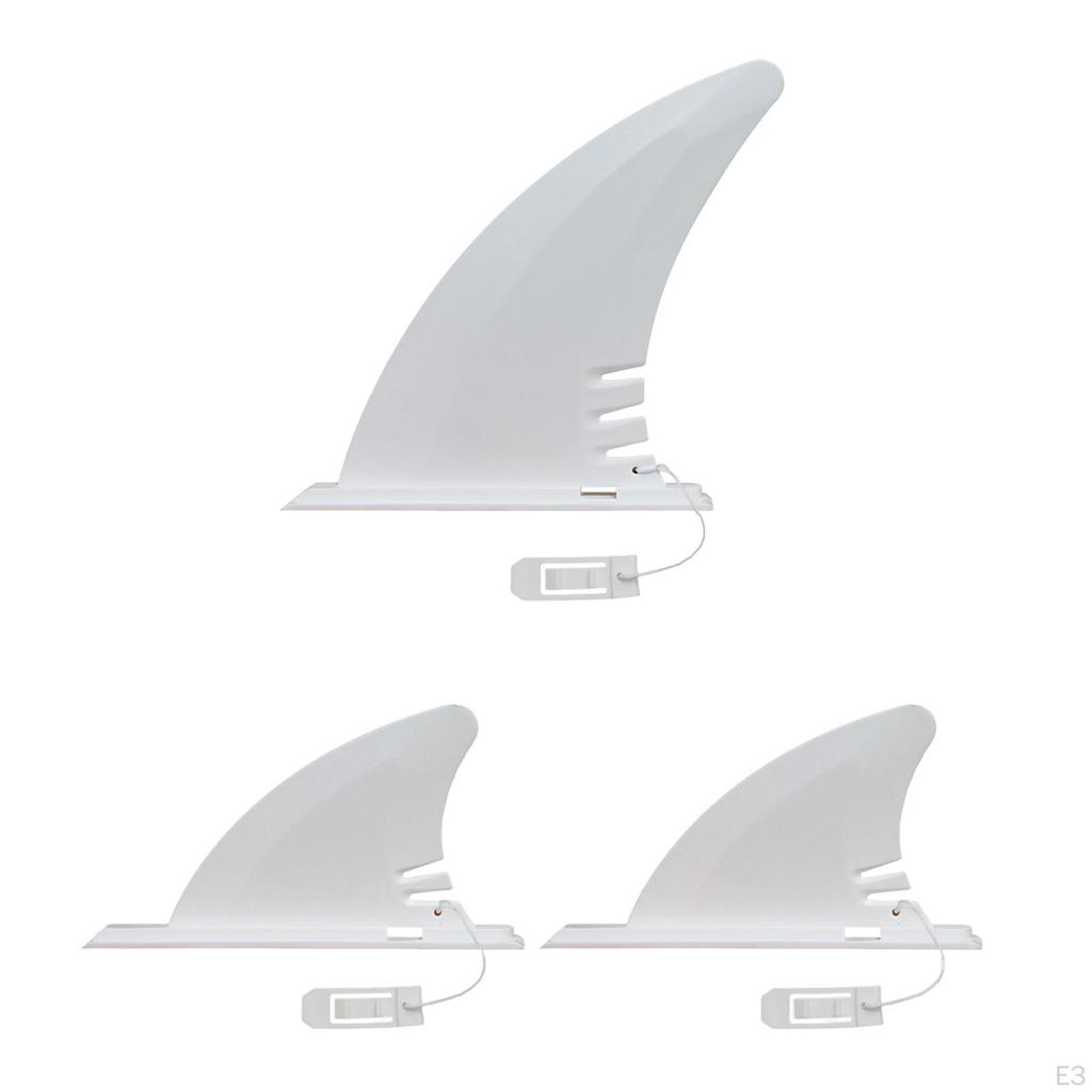 Surfboard Fin PVC Surf Spare Parts Professional Accessory for Inflatable Kayaks White