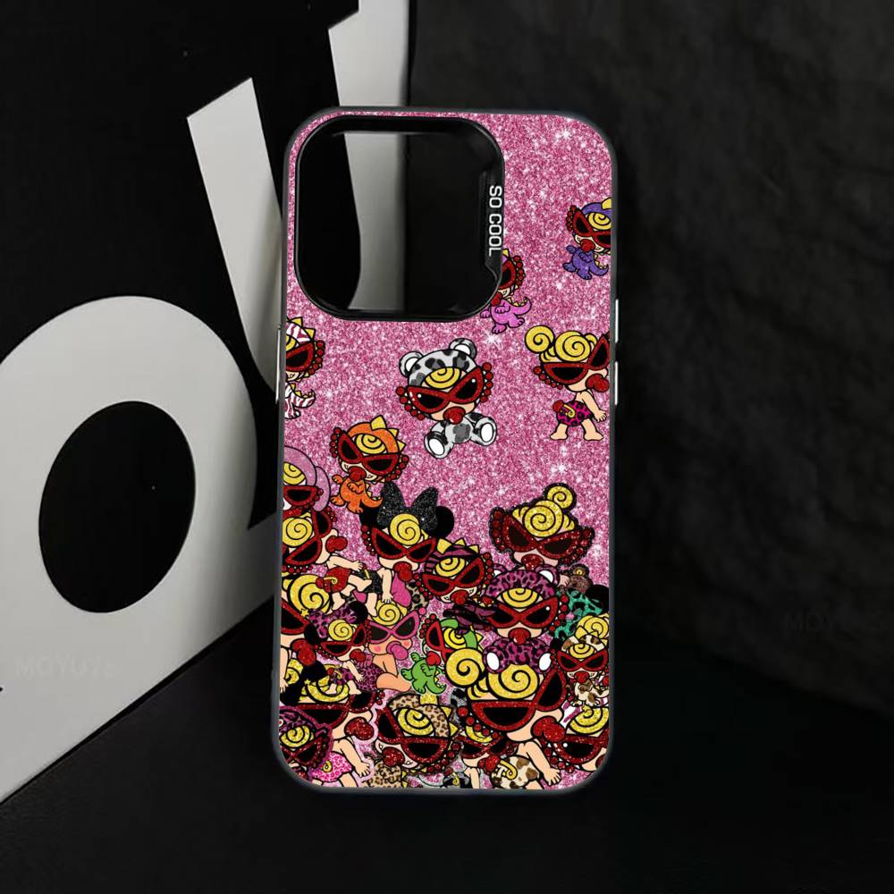 C-cute H-Hysteric M-Min Phone Case For iPhone 17,16,15,14,13,12,11 Plus,Pro Max,XS,Colored Silver Plated Inside Cover