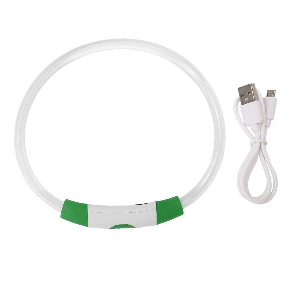 Tube Shape Dog Collar USB Charging Light Collar Safety Design LED Collar Puppy