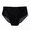 Women Plus Size Daily Panties Breathable Comfortable Middle Waist Half-Transparent Brief 0Xl - 5Xl - 6003