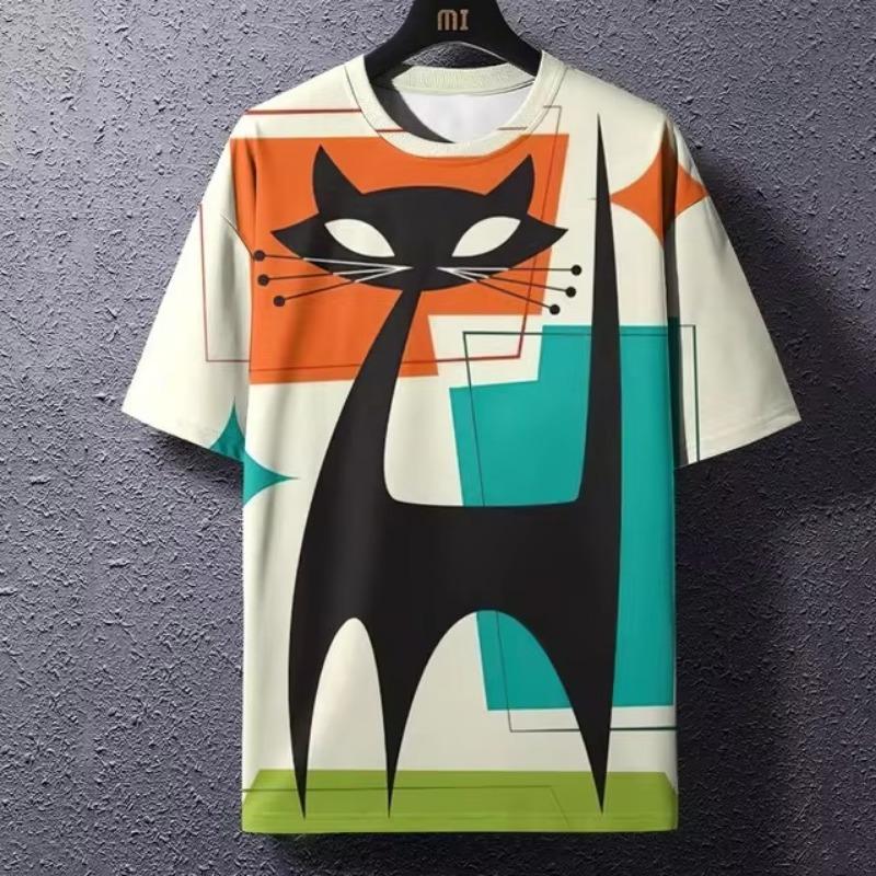 Vintage T-shirt Men's T-shirt Japanese T-shirt Street Style Summer Round Neck Streetwear Fashion Casual Shirt 3D Print T-shirt