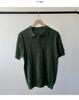 Men's Summer Slim Fit Polo Shirt - Korean Style, Turn-Down Collar, Solid Color, Casual Thin Knit