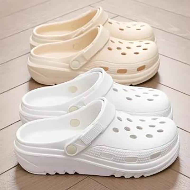 Scarpe Uomo con Suola Spessa Perforate Sandali Donna Scarpe Rialzanti Pantofole Sandali da Trekking e Spiaggia Antiscivolo e Anti Odore Sala Operatoria Infermieristica