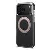 Senior Genuine Leather iPhone 17 Pro Max Electroplated Magnetic Case with Stand