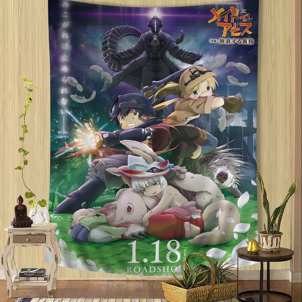 Made In Abyss Movie Anime Tapestry For Living Room Home Dorm Decor Home Decor