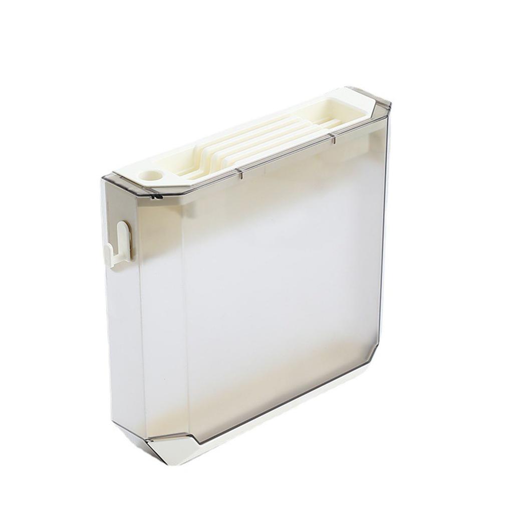Kitchen Knife Holder Transparent PET Wall Mounted Storage Block Tools Hanging Rack Holder Shelf