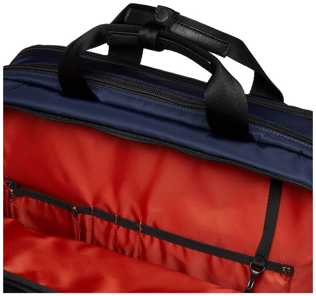 Bermas BIAS LITE Business Bag, 2-Layer Briefcase, 40cm X 15 Inches, Carry-On, Shoulder Strap Included, Navy