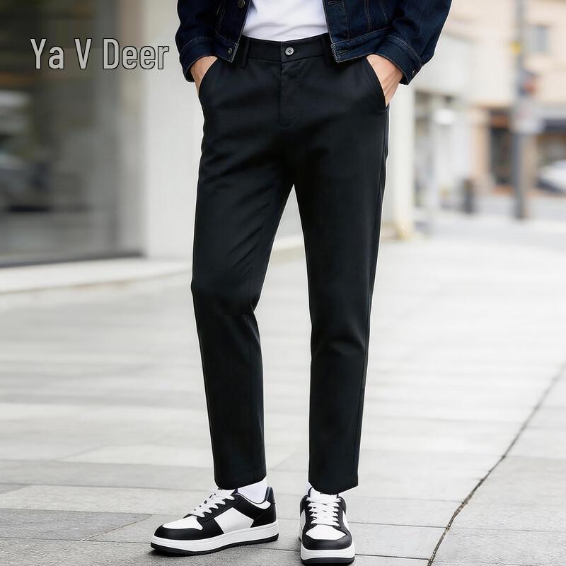 Men s Casual Straight-Leg Pants 36