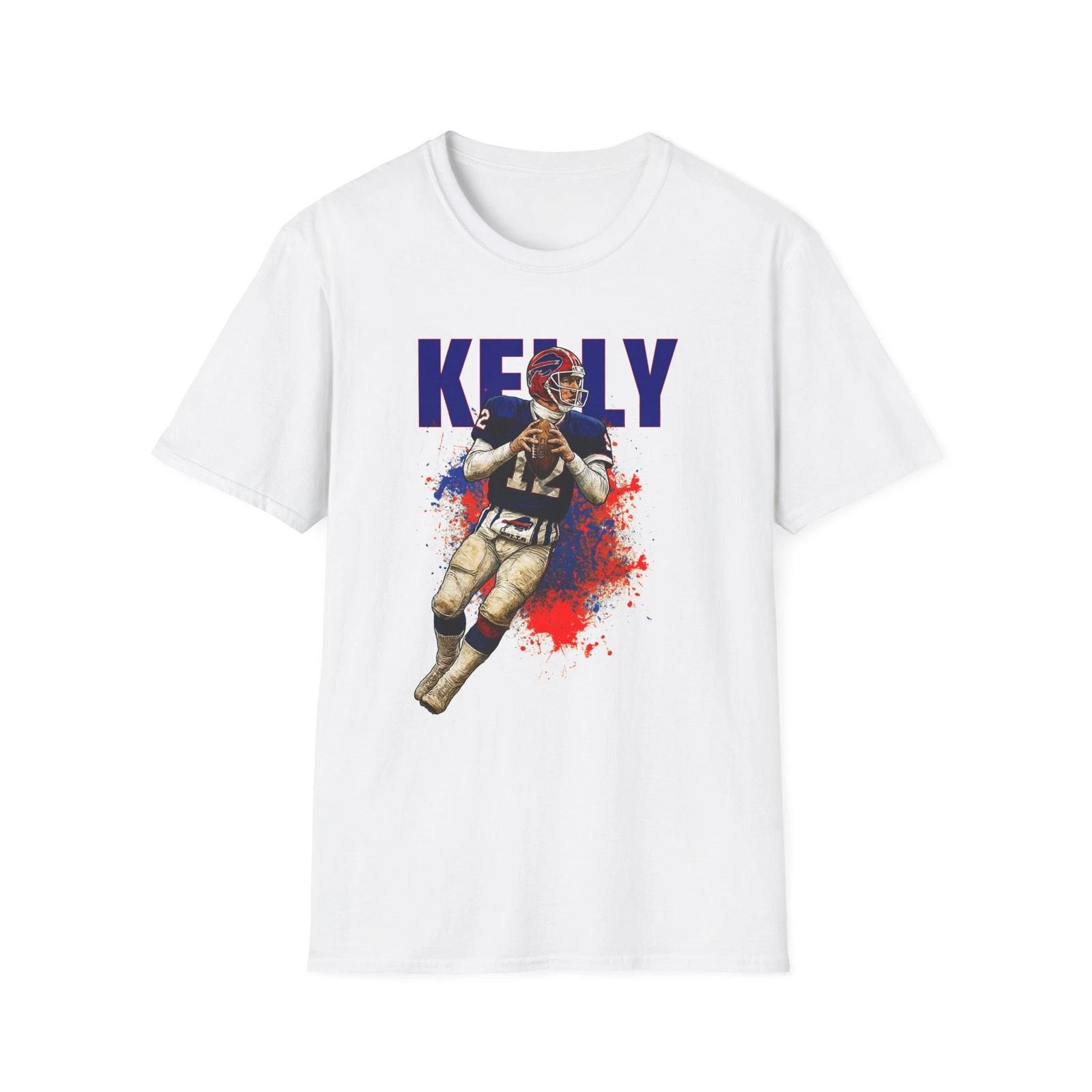 Men s and Women s T-shirts jim kelly buffalo bills Unisex Softstyle T-Shirt 90s football hof M